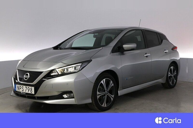 Silver Begagnad 2018 Nissan Leaf 360º Halvkombi | 138 900 kr (Marknadspris) - Bild 1/3