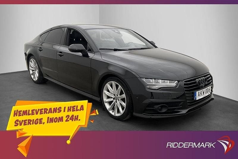 Svart Begagnad 2015 Audi A7 Sportback S-Line Halvkombi | 229 900 kr (Marknadspris) - Bild 1/3