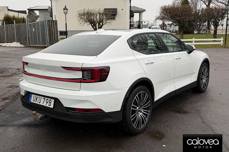 Begagnad Polestar 2 Long Range Dual motor 309 kW (421 HK) 2021 Vit Halvkombi