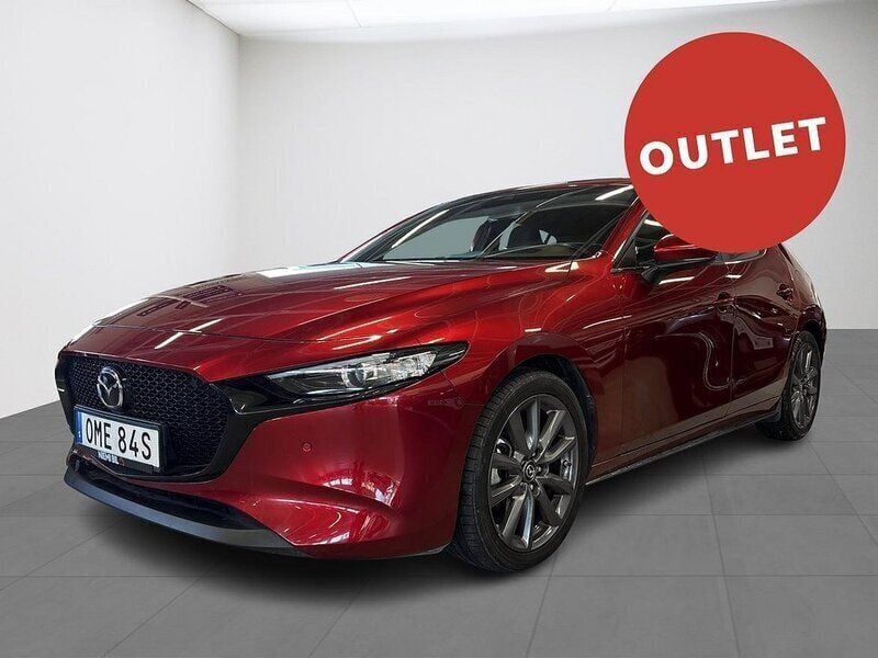Röd Begagnad 2022 Mazda 3 Halvkombi | 224 800 kr (Bra pris) - Bild 1/4