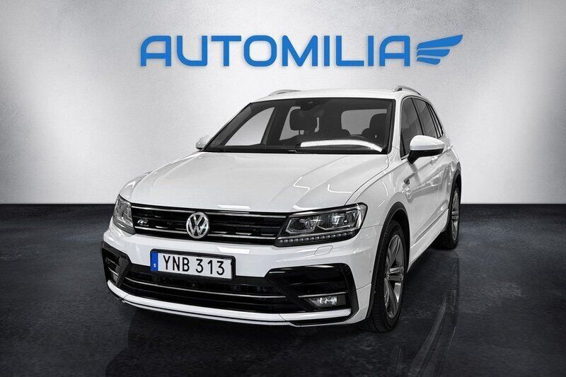 Vit Begagnad 2018 VW Tiguan R-line SUV | 199 900 kr (Lite dyr) - Bild 1/4