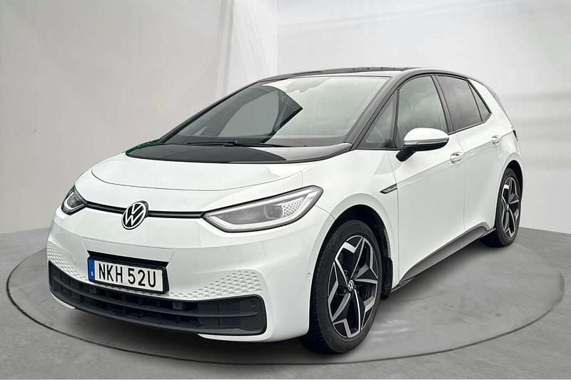 Vit Begagnad 2022 VW ID.3 Comfortline Halvkombi | 229 000 kr (Superpris) - Bild 1/4