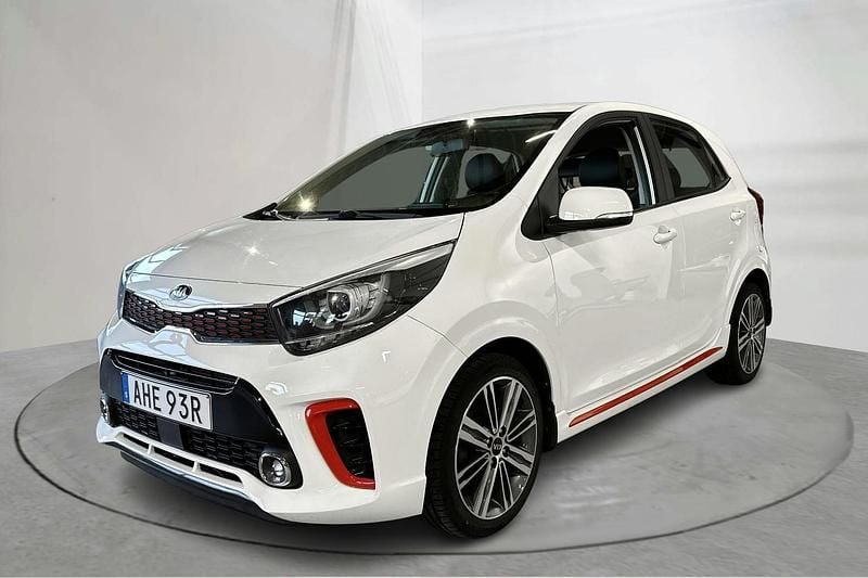 Vit Begagnad 2019 Kia Picanto GT-Line Halvkombi | 104 800 kr (Bra pris) - Bild 1/4