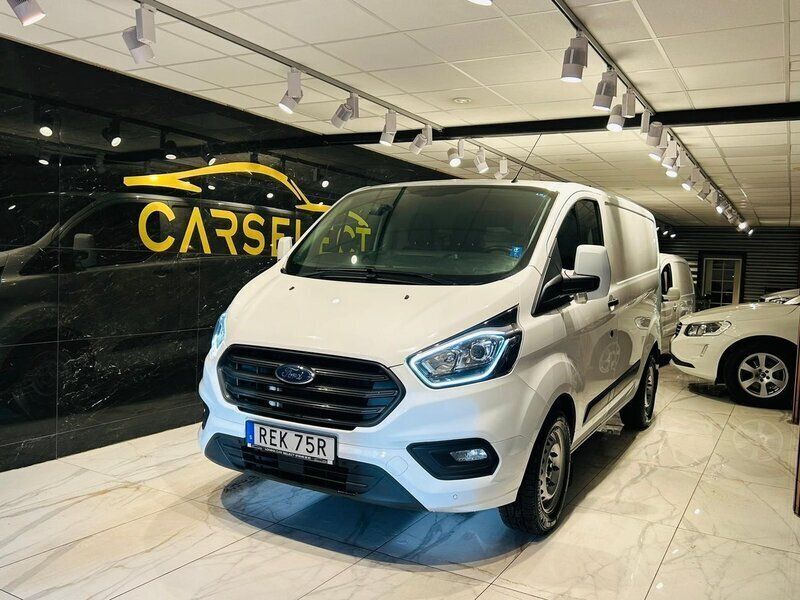 Vit Begagnad 2019 Ford Transit Custom Van | 169 000 kr (Marknadspris) - Bild 1/4
