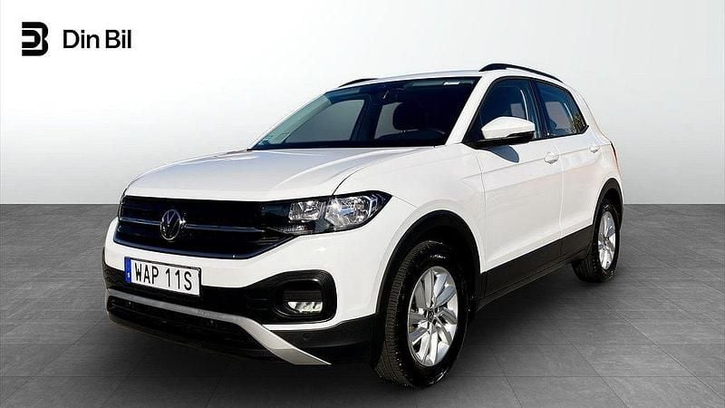 Vit Begagnad 2023 VW T-Cross Life SUV | 204 900 kr (Marknadspris) - Bild 1/4