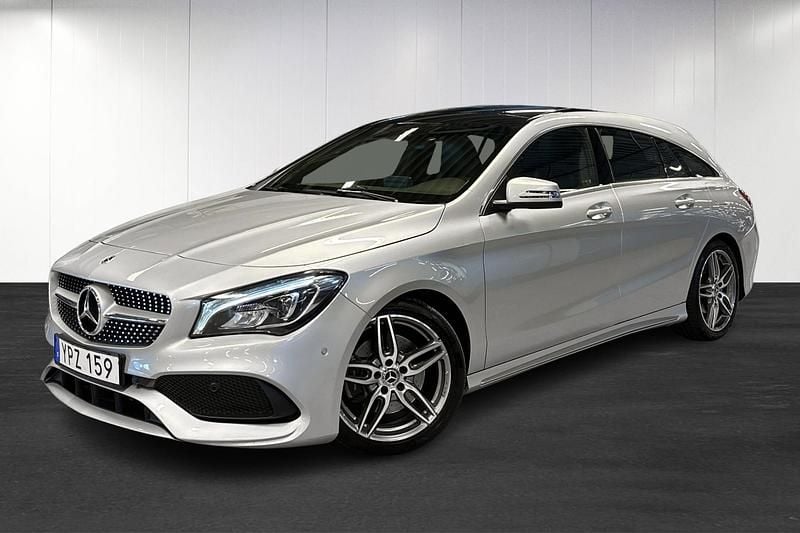 Polarsilver metallic Begagnad 2017 Mercedes CLA220 AMG line Sedan | 239 900 kr (Marknadspris) - Bild 1/4