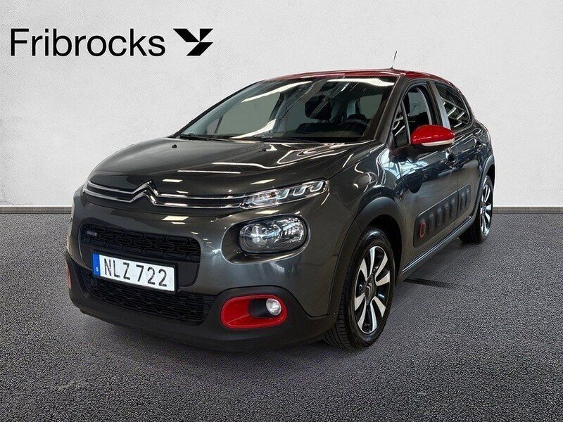 Grå Begagnad 2017 Citroën C3 Shine Halvkombi | 69 800 kr - Bild 1/4