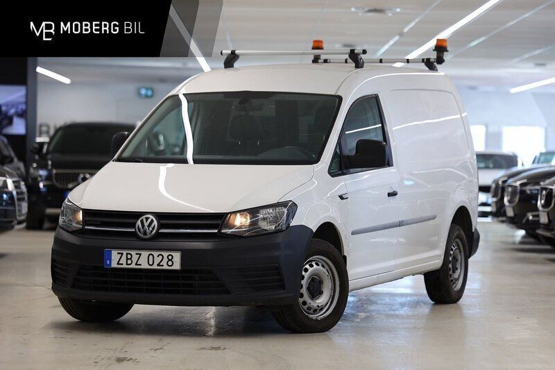 Vit Begagnad 2018 VW Caddy Maxi Minibuss | 169 900 kr (Bra pris) - Bild 1/3