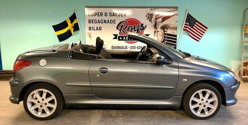 Begagnad Peugeot 206 CC 109 HK (80 kW) 2006 Mörkgrå (grå) Cab