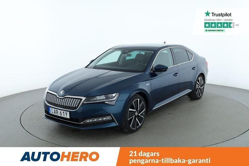 Blå Begagnad 2020 Skoda Superb LAURIN & KLEMENT Halvkombi | 275 000 kr (Lite dyr) - Bild 1/4