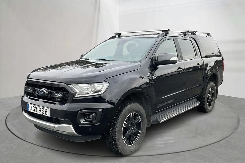 Svart Begagnad 2020 Ford Ranger Wildtrack Pickup | 325 000 kr (Superpris) - Bild 1/4