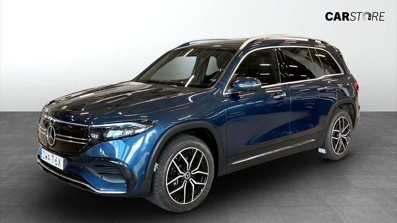 Blå Begagnad 2023 Mercedes EQB350 AMG line SUV | 399 900 kr - Bild 1/4