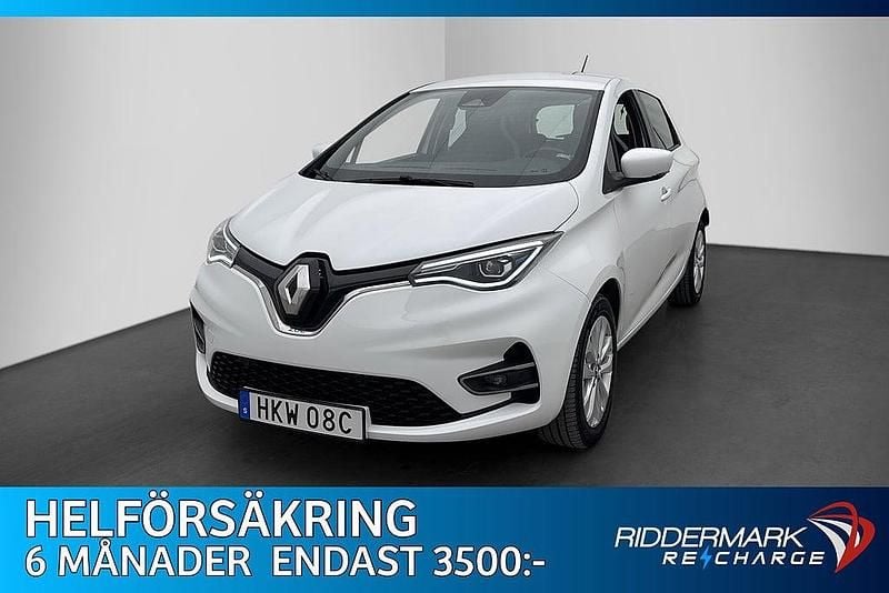 Vit Begagnad 2021 Renault Zoe Halvkombi | 169 800 kr (Marknadspris) - Bild 1/4