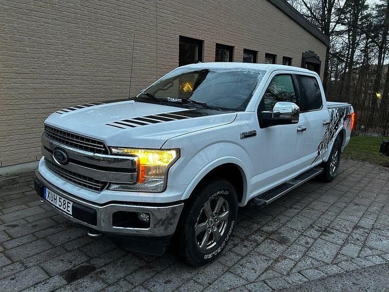 Vit Begagnad 2020 Ford F-150 Lariat Pickup | 439 900 kr - Bild 1/4
