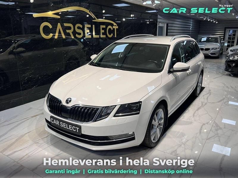 Vit Begagnad 2018 Skoda Octavia Style Kombi | 119 900 kr (Bra pris) - Bild 1/4