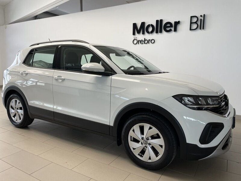 Vit (pure white) Begagnad 2024 VW T-Cross Life SUV | 219 900 kr (Marknadspris) - Bild 1/4
