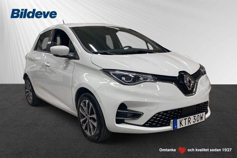 Vit Begagnad 2021 Renault Zoe Intens Halvkombi | 169 900 kr (Marknadspris) - Bild 1/4