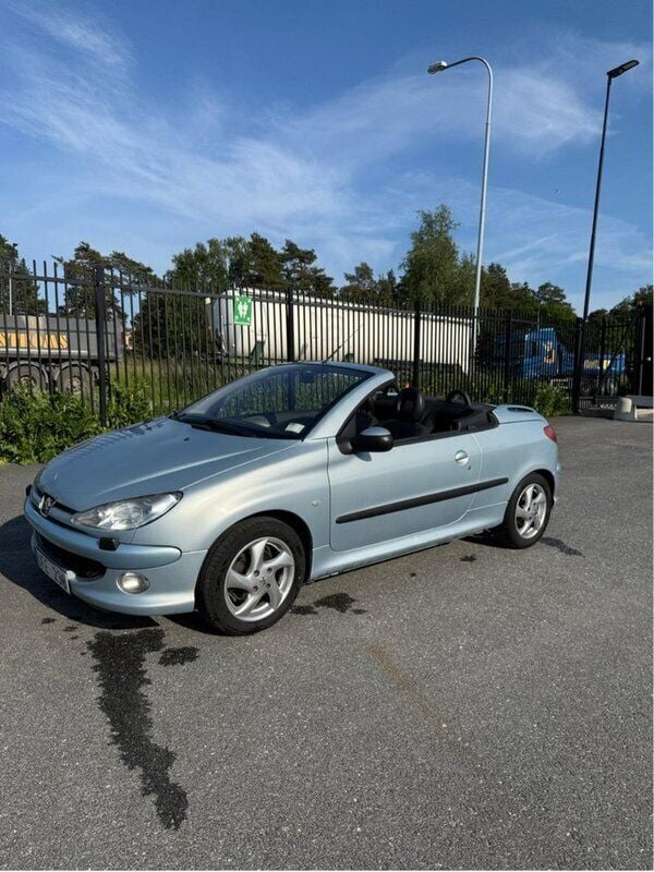 Grå Begagnad 2003 Peugeot 206 CC Cab | 20 000 kr (Bra pris) - Bild 1/4