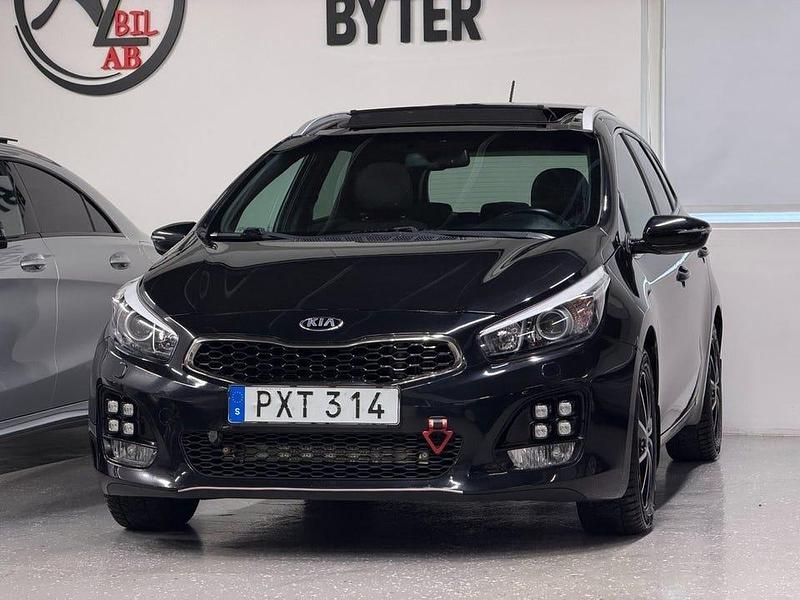 Begagnad Kia Ceed Sportswagon GT-Line 136 HK (100 kW) 2016 Svart Kombi