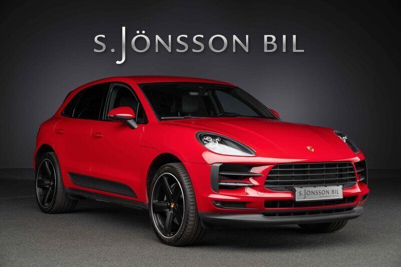 Röd Begagnad 2019 Porsche Macan Turbo SUV | 469 000 kr - Bild 1/4