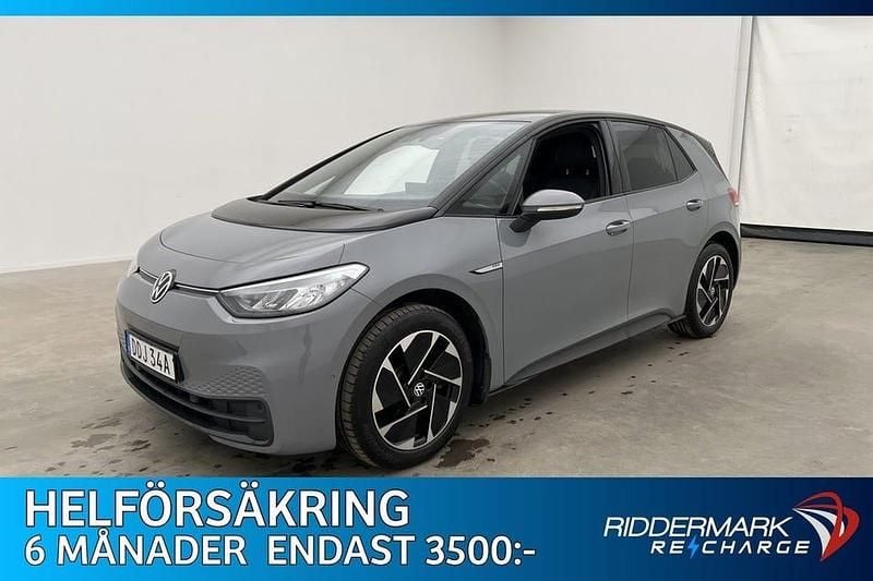 Grå Begagnad 2023 VW ID.3 Pro Performance Halvkombi | 254 800 kr (Bra pris) - Bild 1/3