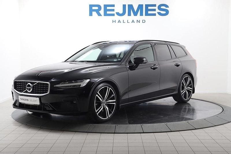 Svart Begagnad 2019 Volvo V60 R-Design Kombi | 329 900 kr (Superpris) - Bild 1/4