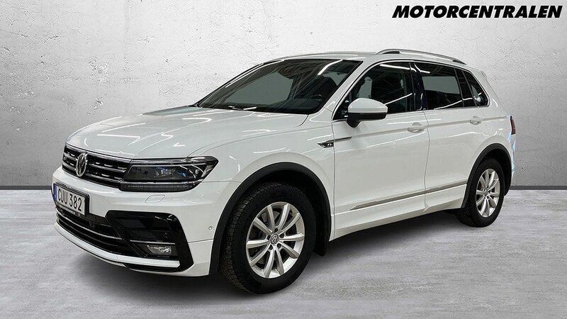Vit Begagnad 2018 VW Tiguan R-line SUV | 289 000 kr (Lite dyr) - Bild 1/4