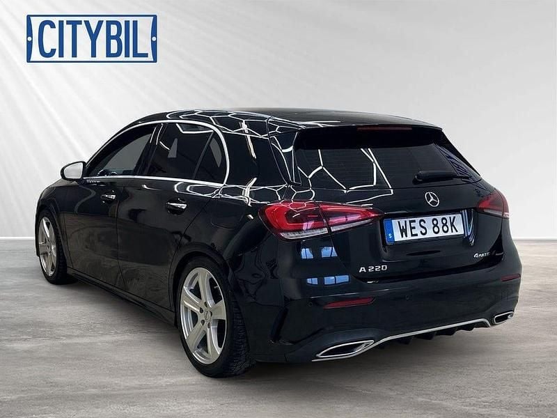 Begagnad Mercedes A220 AMG Line Premium 190 HK (139 kW) 2019 Svart Halvkombi