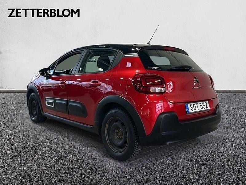 Begagnad Citroën C3 Feel 110 HK (80 kW) 2021 Röd Halvkombi