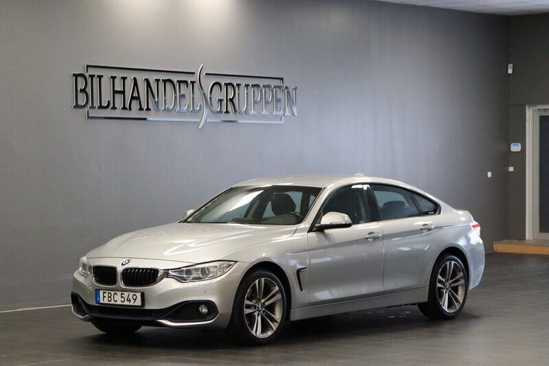 Silver Begagnad 2015 BMW 420 Gran Coupé Sportkupé | 169 900 kr (Marknadspris) - Bild 1/4