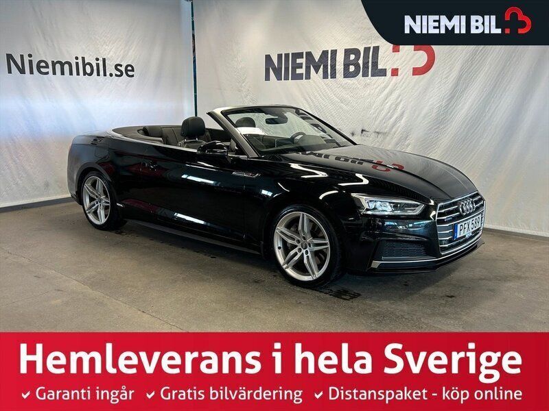 Svart Begagnad 2017 Audi A5 Cabriolet S-Line Cab | 399 900 kr - Bild 1/3