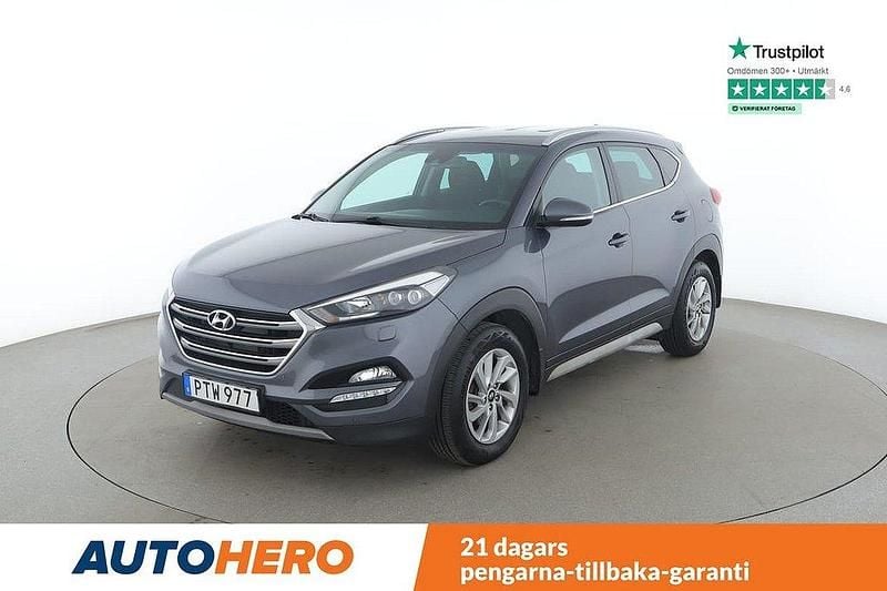 Mörkgrå (grå) Begagnad 2017 Hyundai Tucson Trend SUV | 177 000 kr (Marknadspris) - Bild 1/4