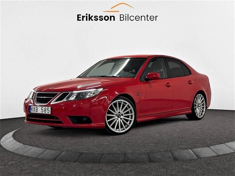 Röd Begagnad 2008 Saab 9-3 Vector Sedan | 49 900 kr (Marknadspris) - Bild 1/4