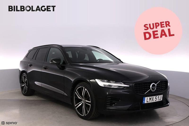 Svart Begagnad 2022 Volvo V60 R-Design Kombi | 399 500 kr (Marknadspris) - Bild 1/4