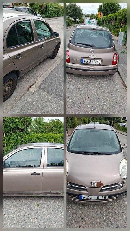Brun Begagnad 2007 Nissan Micra Halvkombi | 16 000 kr (Marknadspris) - Bild 1/4