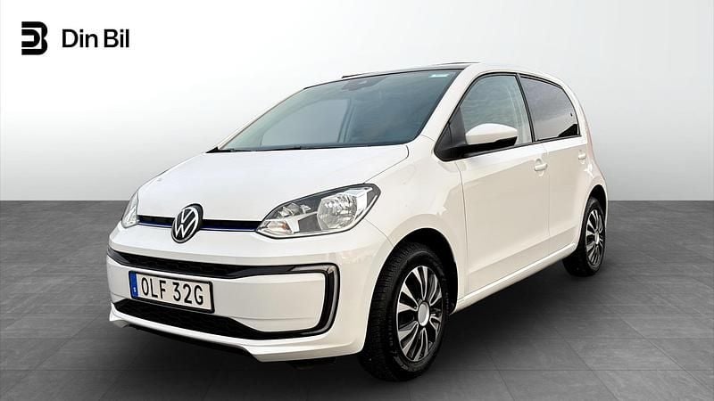 Pure white Begagnad 2021 VW e-up! Design Halvkombi | 189 900 kr (Marknadspris) - Bild 1/4