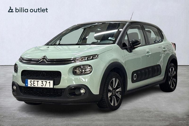 Grön Begagnad 2018 Citroën C3 Feel Halvkombi | 89 900 kr (Marknadspris) - Bild 1/3