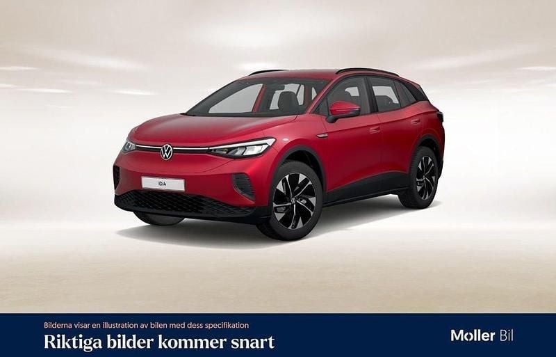 Röd (kings red metallic) Begagnad 2022 VW ID.4 Pro Performance SUV | 299 900 kr (Bra pris) - Bild 1/4