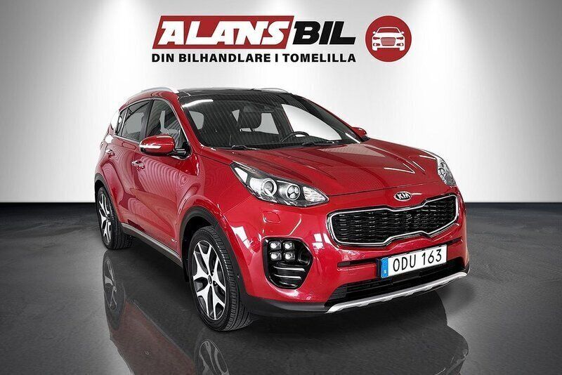 Röd Begagnad 2016 Kia Sportage GT-Line SUV | 169 000 kr (Marknadspris) - Bild 1/4