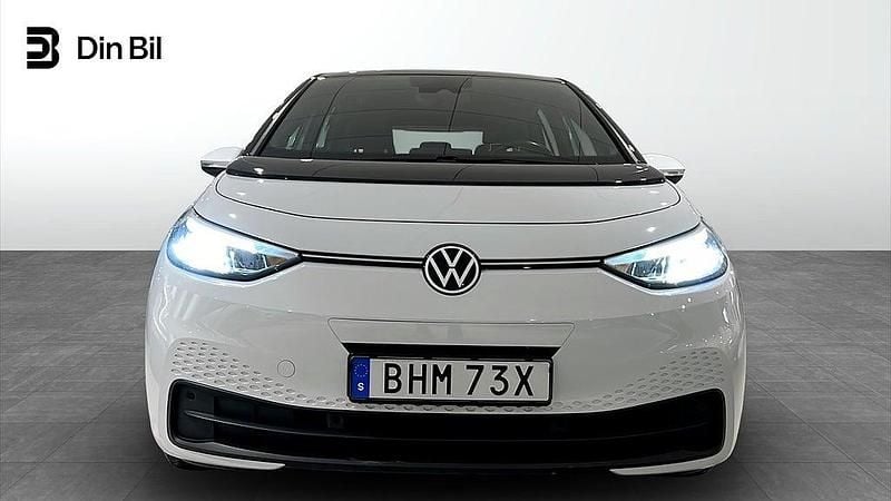 Begagnad VW ID.3 Pro Performance 150 kW (204 HK) 2021 Vit Halvkombi