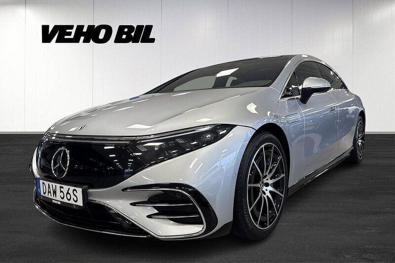 Silver Begagnad 2022 Mercedes EQS580 AMG line Halvkombi | 819 000 kr - Bild 1/4