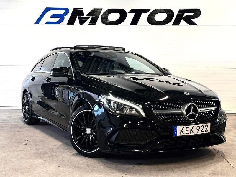 Svart Begagnad 2017 Mercedes CLA220 Shooting Brake AMG Kombi | 199 900 kr (Marknadspris) - Bild 1/4