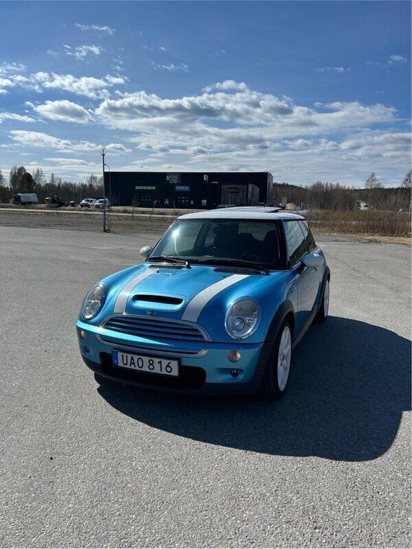 Blå Begagnad 2003 Mini Cooper S Halvkombi | 62 000 kr - Bild 1/4