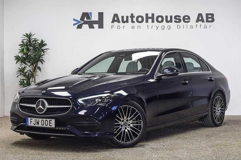 Blå Begagnad 2022 Mercedes C200 Premium Sedan | 369 000 kr (Superpris) - Bild 1/4