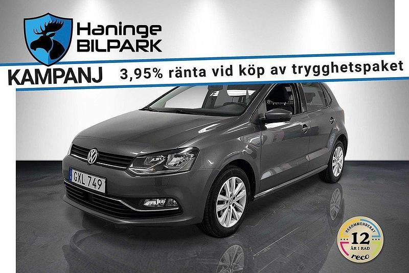 Grå Begagnad 2015 VW Polo Halvkombi | 144 900 kr (Marknadspris) - Bild 1/2