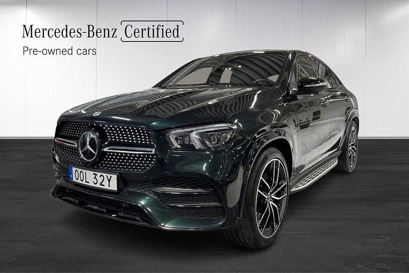 Grön Begagnad 2022 Mercedes GLE350e AMG line Sportkupé | 729 000 kr (Bra pris) - Bild 1/4