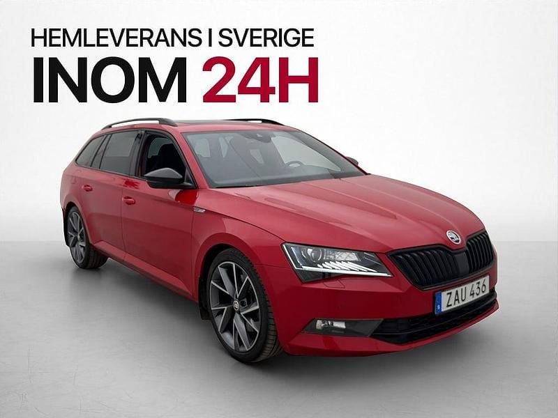 Begagnad Skoda Superb SportLine 280 HK (205 kW) 2017 Röd Kombi
