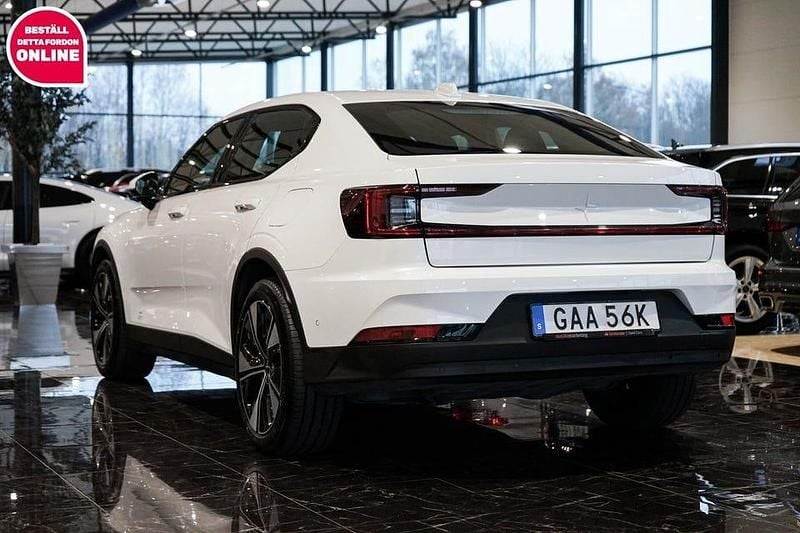Begagnad Polestar 2 Long Range Single Motor 169 kW (231 HK) 2022 Vit Halvkombi