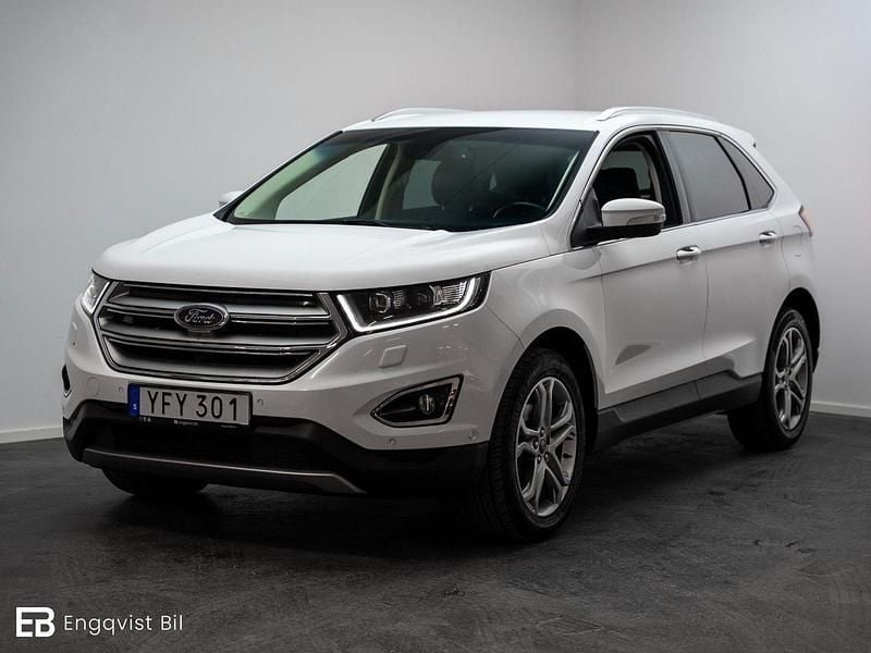 Vit Begagnad 2016 Ford Edge Titanium SUV | 169 800 kr (Marknadspris) - Bild 1/4