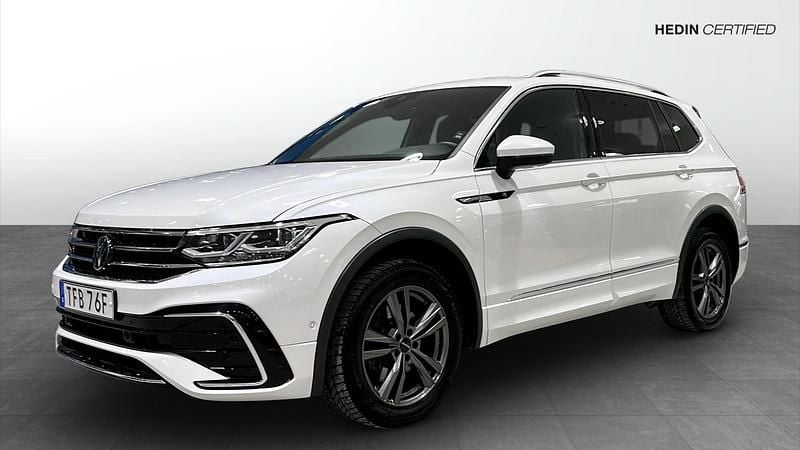 Begagnad VW Tiguan Allspace R-line 200 HK (147 kW) 2022 Vit SUV